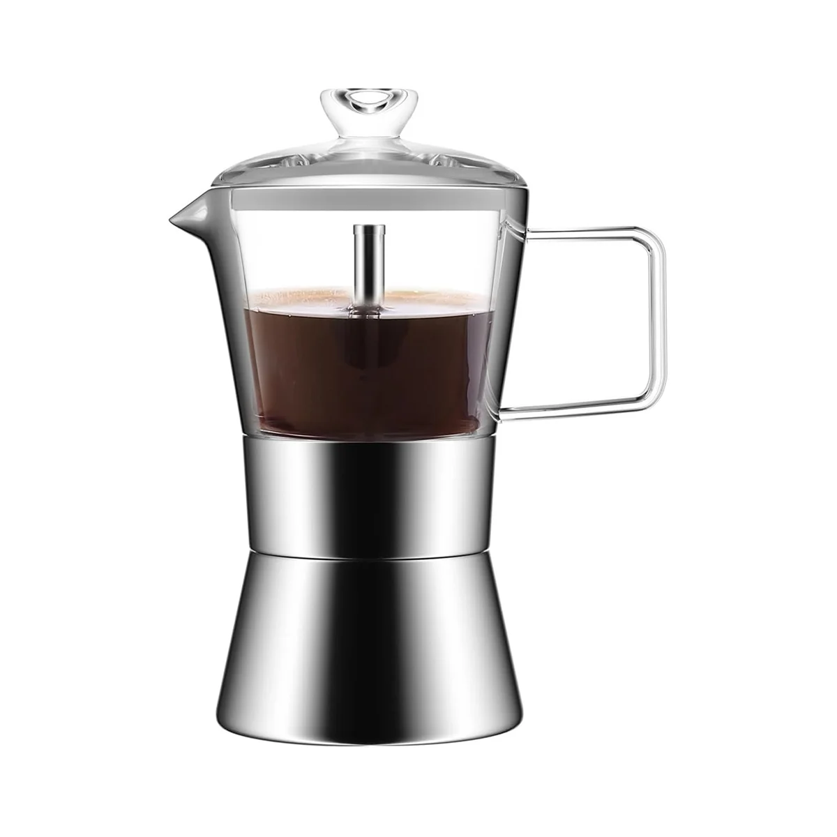 Stainless Steel Stovetop Espresso Maker Moka pot- Cuban Coffee maker  Italian Espresso maker for Induction gas or electric stoves - AliExpress