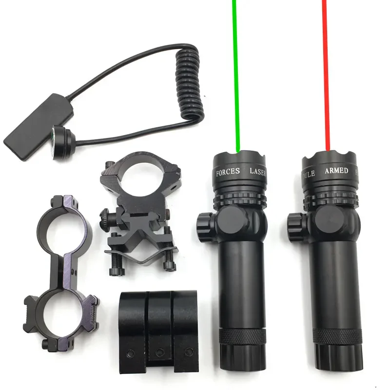 Guns Red/Green Laser Pointer Remote Suit 25.4/30mm Ring 20mm Rail Switch for Hunting Sights laser pointer laser sight red dot laser sight