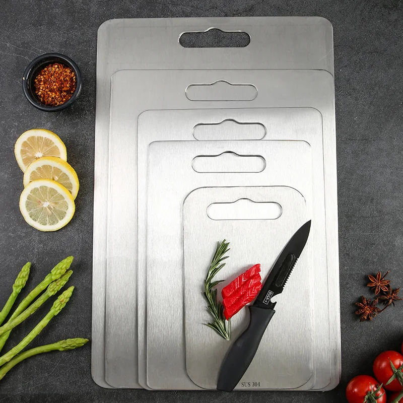 Thick Titanium Cutting Board for Home Kitchen Cooking Outdoor Camping Hiking Backpacking portable cutting boards