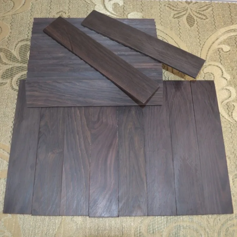 2-10pcs 기타 부품용 흑단 나무 블랭크 조각 목재 블록 나이프 핸들 DIY 공..