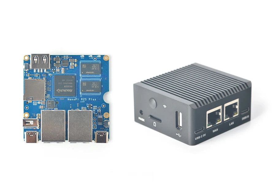 NanoPi R2S ÷ ̴  , RK3328  ⰡƮ ̴ Ʈ, 32GBeMMC, M.2WiF 