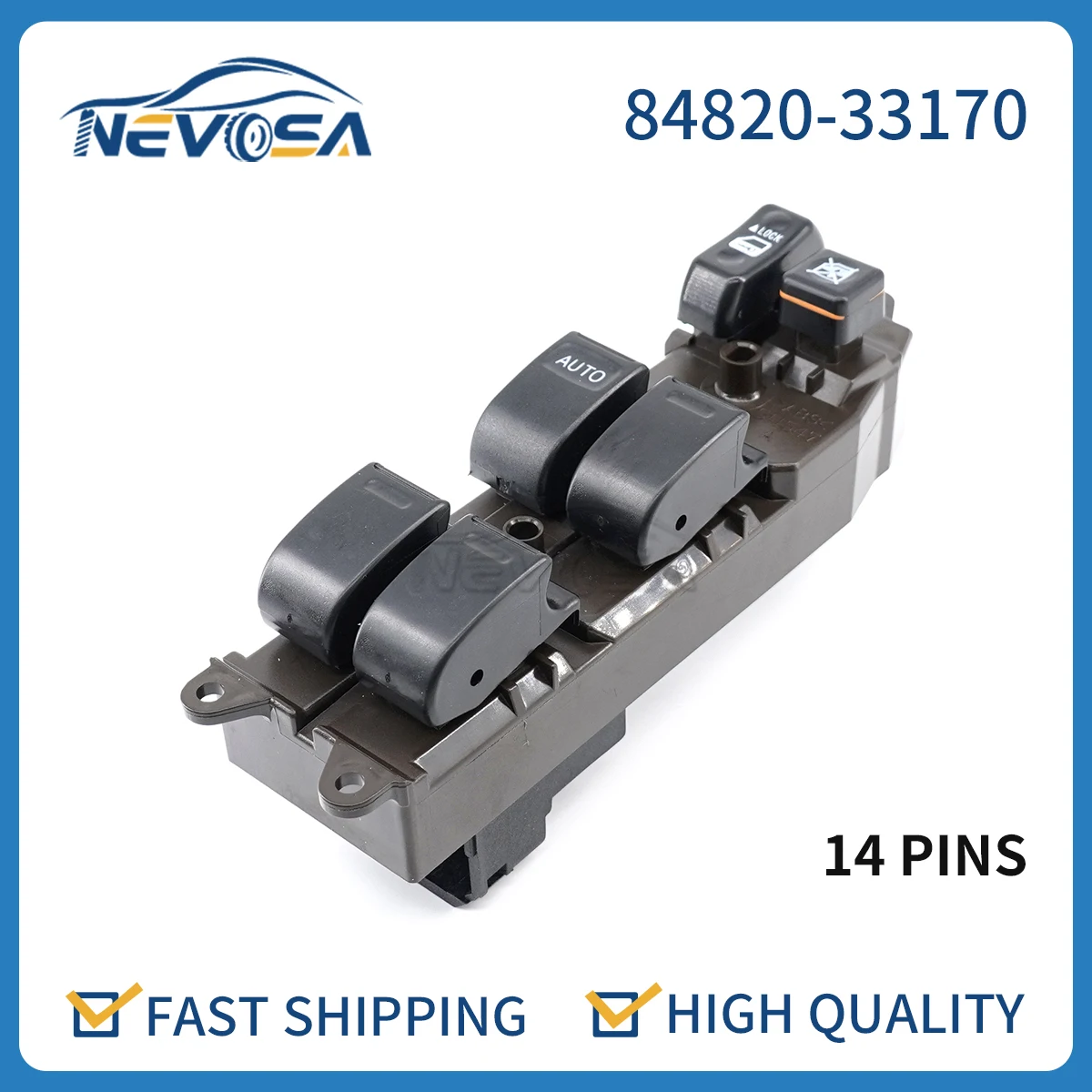 

Nevosa 84820-33170 Front Left Electric Power Window Master Switch For Toyota Corolla Camry Sienna Matrix 8482033170 84820-AE012