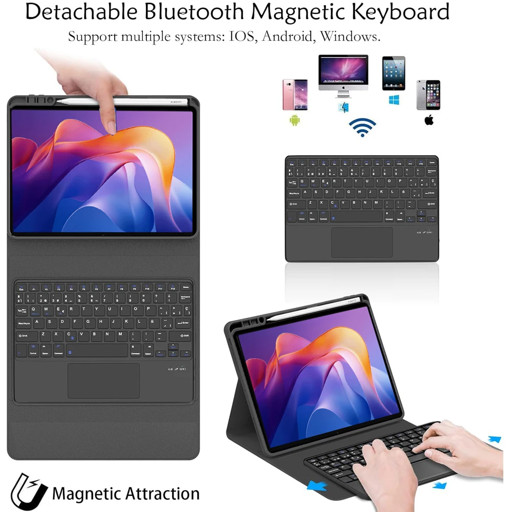 Premium Keyboard Case with Pencil Slot