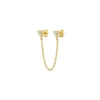 1 paire Vintage en acier inoxydable chaîne gland boucles d'oreilles pour femme rétro Punk unisexe Rock boucles d'oreilles Cartilage Piercing bijoux