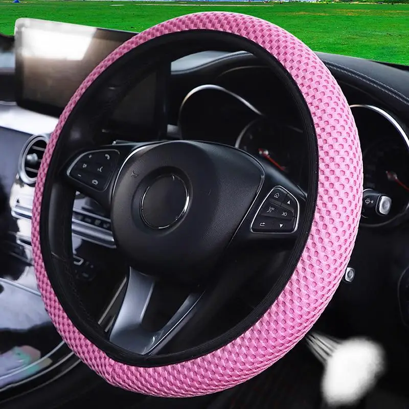Coprivolante universale per auto con fascia elastica 37-38 cm, traspirante e antiscivolo per uso quotidiano e guida a lunga distanza - Image 3