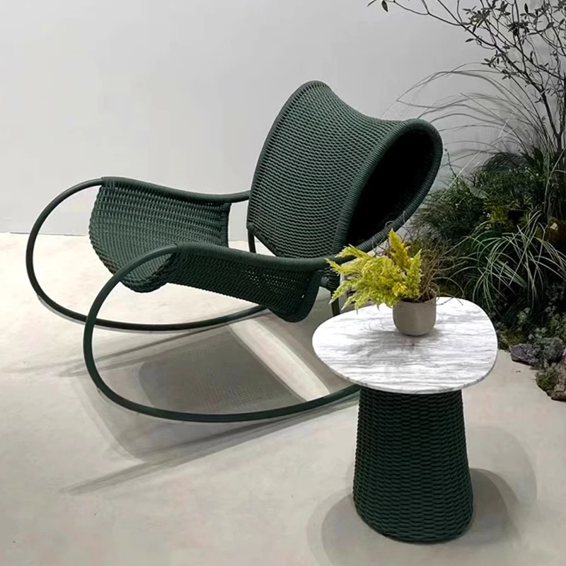 Lounge Round Patio Outdoor Set Rattan Modern High End Cheap Garden Sets Waterproof Creativity Meble Ogrodowe Outdoor Furniture 1