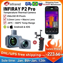 InfiRay P2 Pro Thermal Camera for Phone Infrared Thermal Imager PCB Circuit Repair Industrial Heating Test Night Vision Go P2