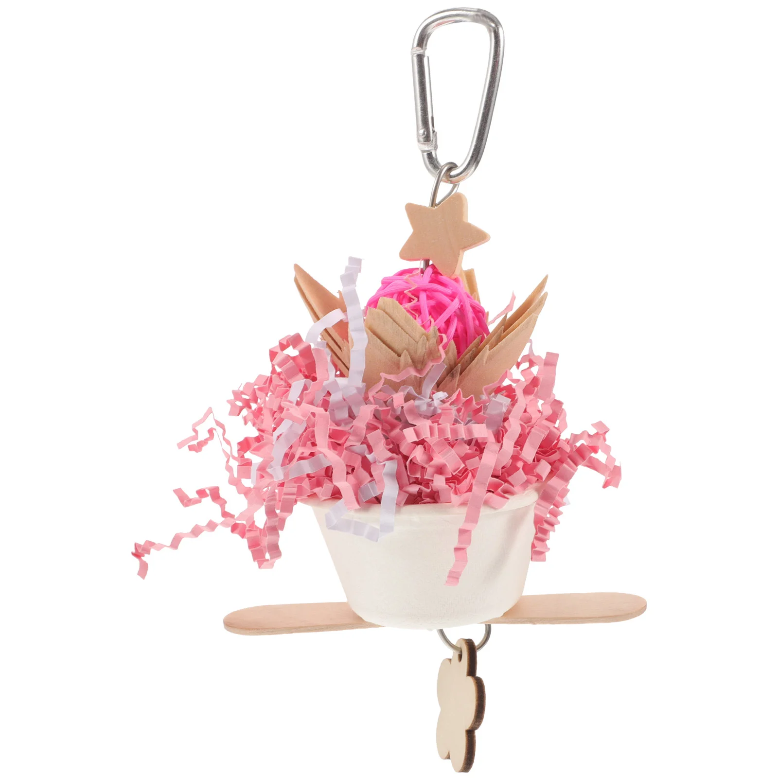 

Parrot Toy Dog Toys Hanging Chewing Bird Cat Biting Funny Wooden Cage Decorative