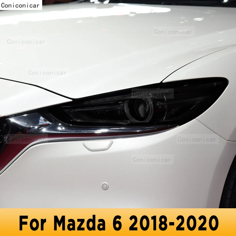 

Для Mazda 6 2018-2020, автомобильная внешняя фара, защита от царапин, передняя лампа, ТИНТ, фотолампа, аксессуары для ремонта, наклейка