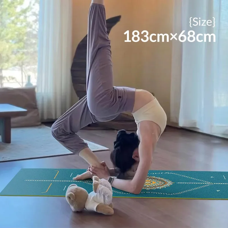 Portable Foldable Storage Non-slip Matte Natural Rubber Yoga Mat 1.5mm Sports Fitness Gym Workout