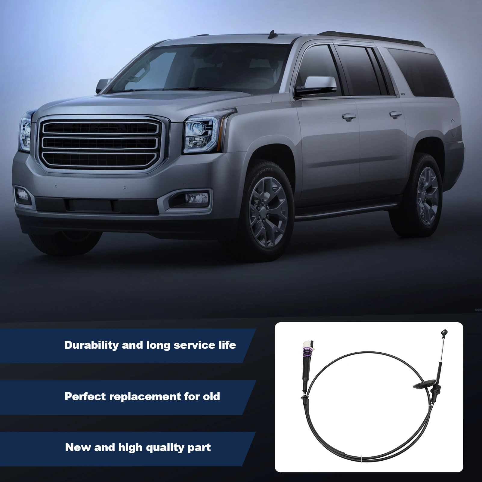 Automatic Transmission Lever Shifter Cable 905-646 For Yukon XL Tahoe Avalanche Suburban 1500 2500 Cadillac Escalade 2002-2006