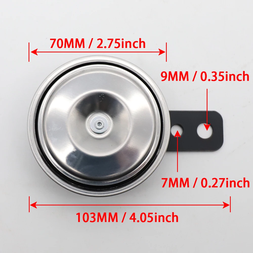 Motorcycle Electric Horn Scooter Horn LVEE DL80 Color series Universal motorcycle Horn 12V 105db Waterproof Electric Moto bike Motor Scooter ATV UTV Golf Cart motorcycle electric horn scooter horn