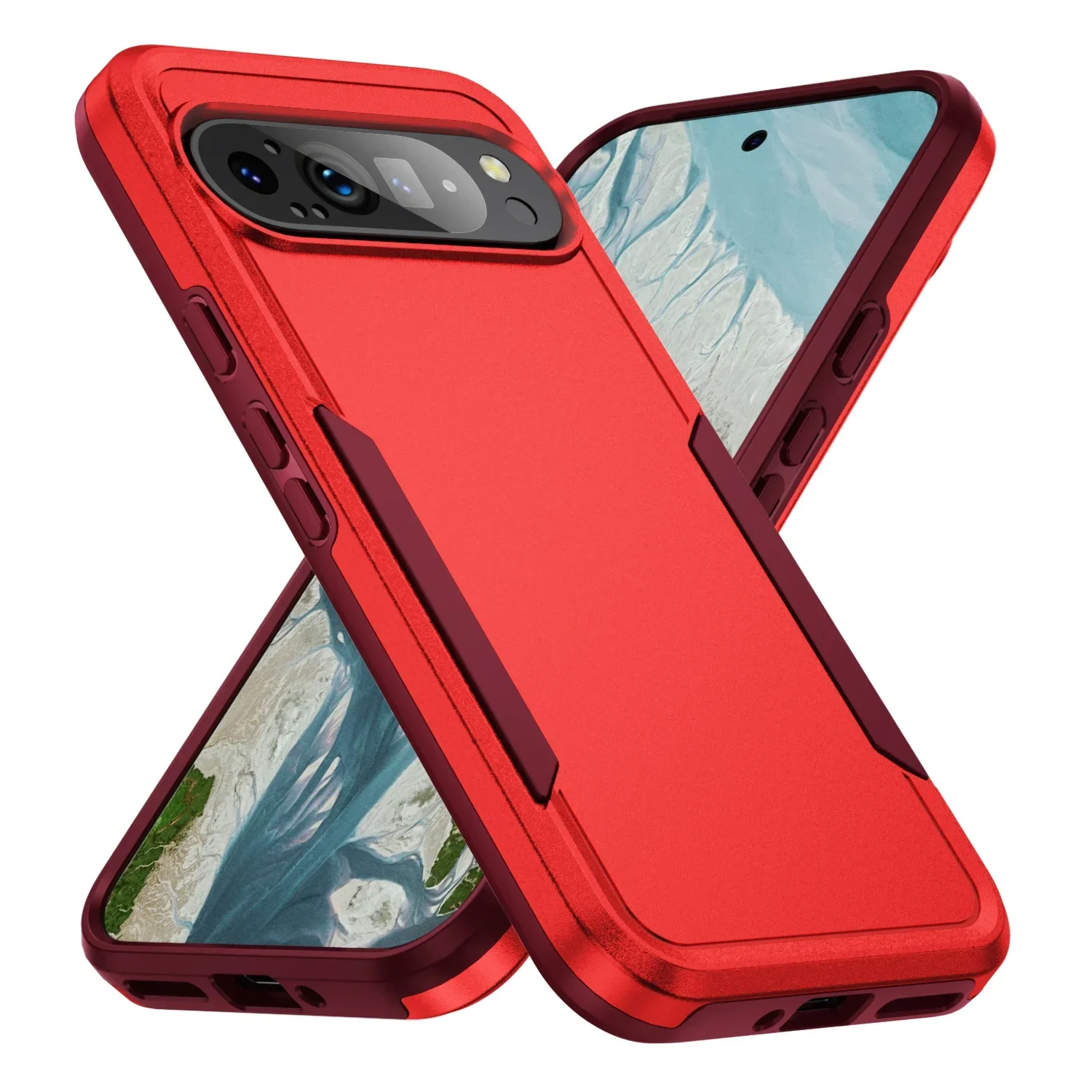 Rugged Armor Shockproof Case with Lens Protection