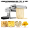 VEVOR Pasta Maker Machine, 9 Adjustable Thickness Settings Noodles Maker,Stainless Steel Rollers and Cutter, Manual Hand Press 5