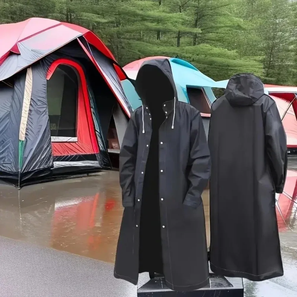 Disposable Raincoat Long Full-body rain-proof men's adult women transparent portable