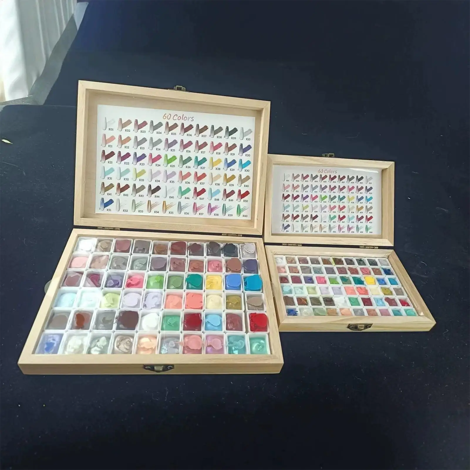 Gel per Unghie 60 Colori Altamente Pigmentato Senza Residui, Pittura per Nail Art per Casa, Viaggi, Dormitorio, Salone - immagine 3