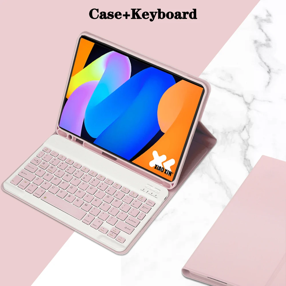 Enhanced Magnetic Keyboard Case with Detachable Bluetooth Functionality