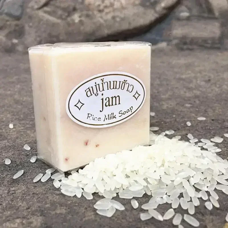 Thailand JAM Rice Milk Soap Handmade Soaps Goat Milk Soap Rice Whitening Whitening Soaps Body Faces Cleaning