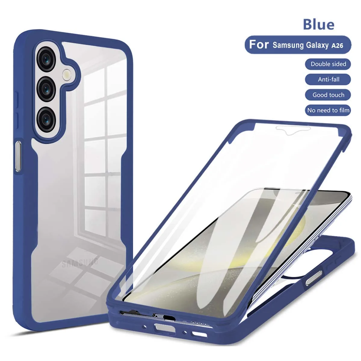 Crystal Clear 360° Protective Phone Case - Shock and Drop Resistant