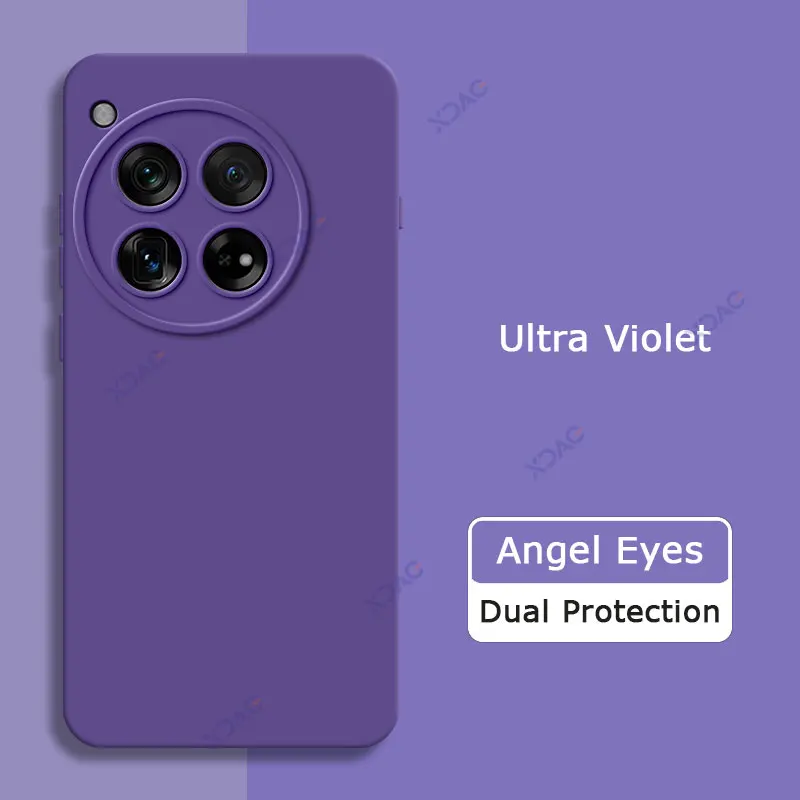 Luxury Angel Eyes Square Liquid Silicone Case Cover - Soft 360 Shockproof Mobile Phone Shell