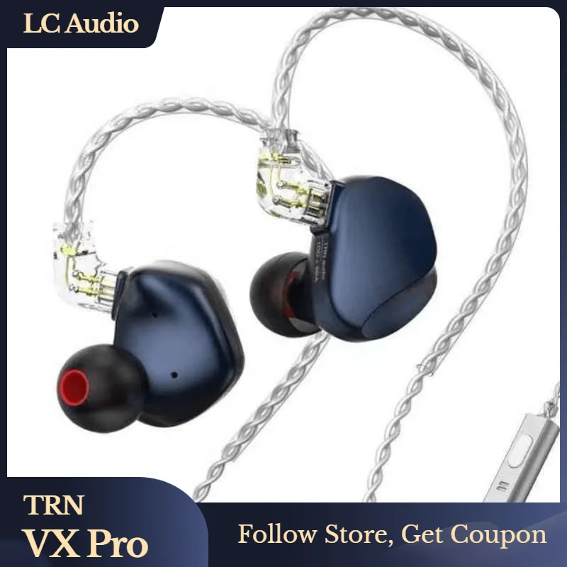 TRN VX Pro Наушники-вкладыши 8BA + 1DD гибридные Hi-Fi наушники DJ монитор Спортивная
