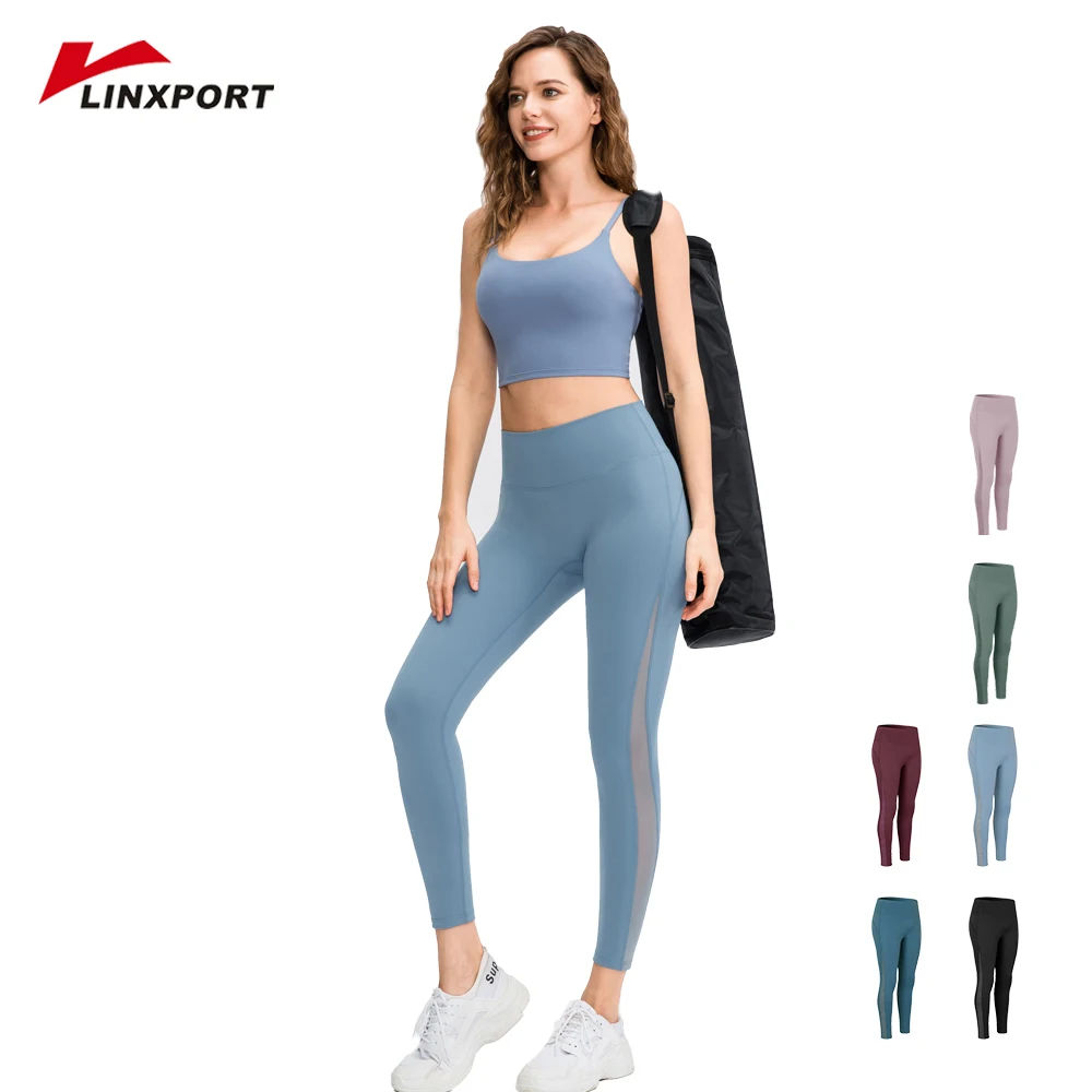 

Jogging Pants Yoga Leggings Seamless Sportswear Women Sweatpants Durable Tights Push up Gym Trousers Fitness Female Mesh Capris