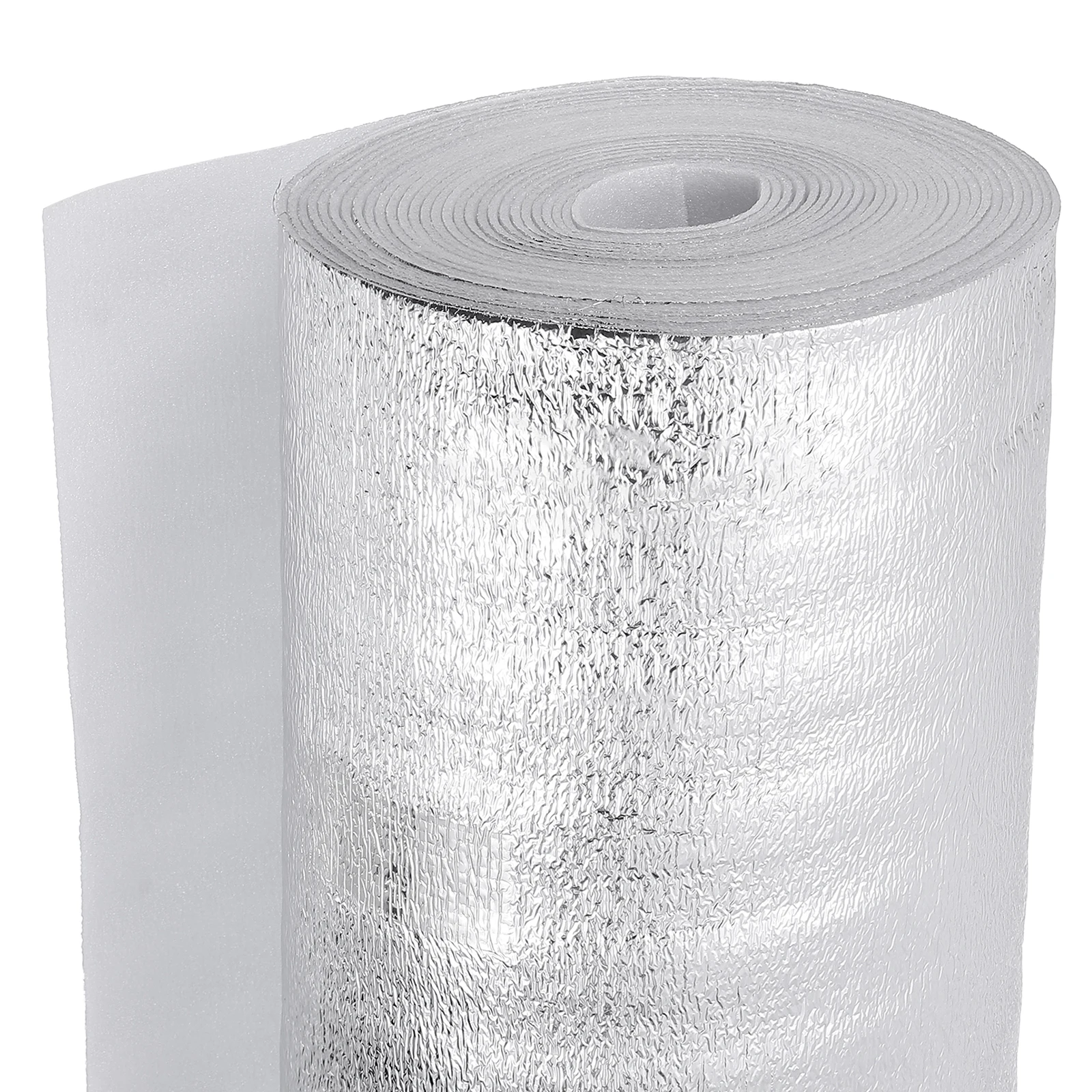 ฉนวนกันความร้อนแบบสะท้อนแสง 1 ชิ้น แกนโฟม ฉนวนกันความร้อนแบบฟอยล์สองด้าน ป้องกันความร้อนและความเย็น สำหรับฝ้าเพดานและหน้าต่าง 1