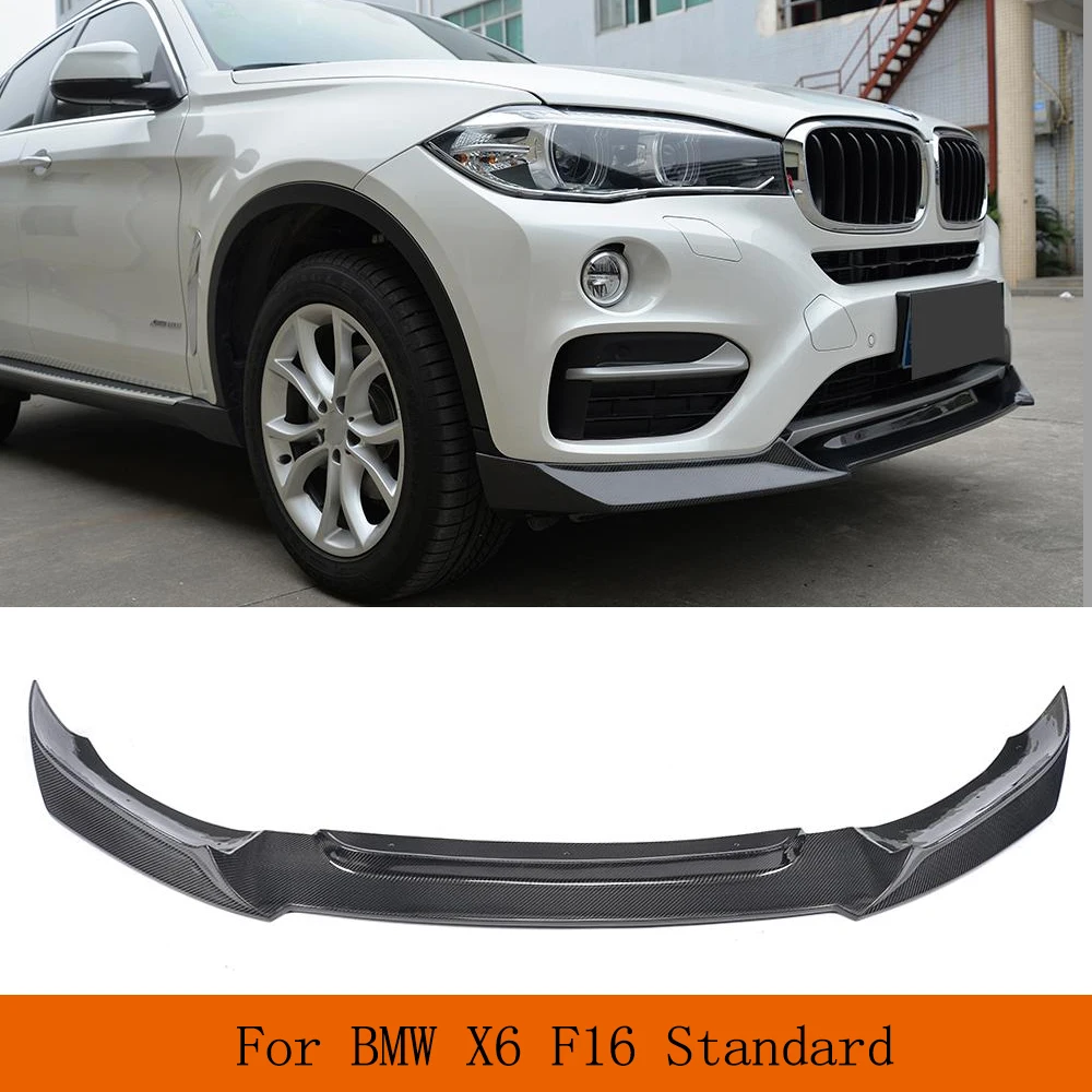 

Carbon Fiber Car Front Bumper Lip For BMW X6 Standard Bumper 2015-2016 Front splitter Lip Spoiler Kit Car Tuning Parts