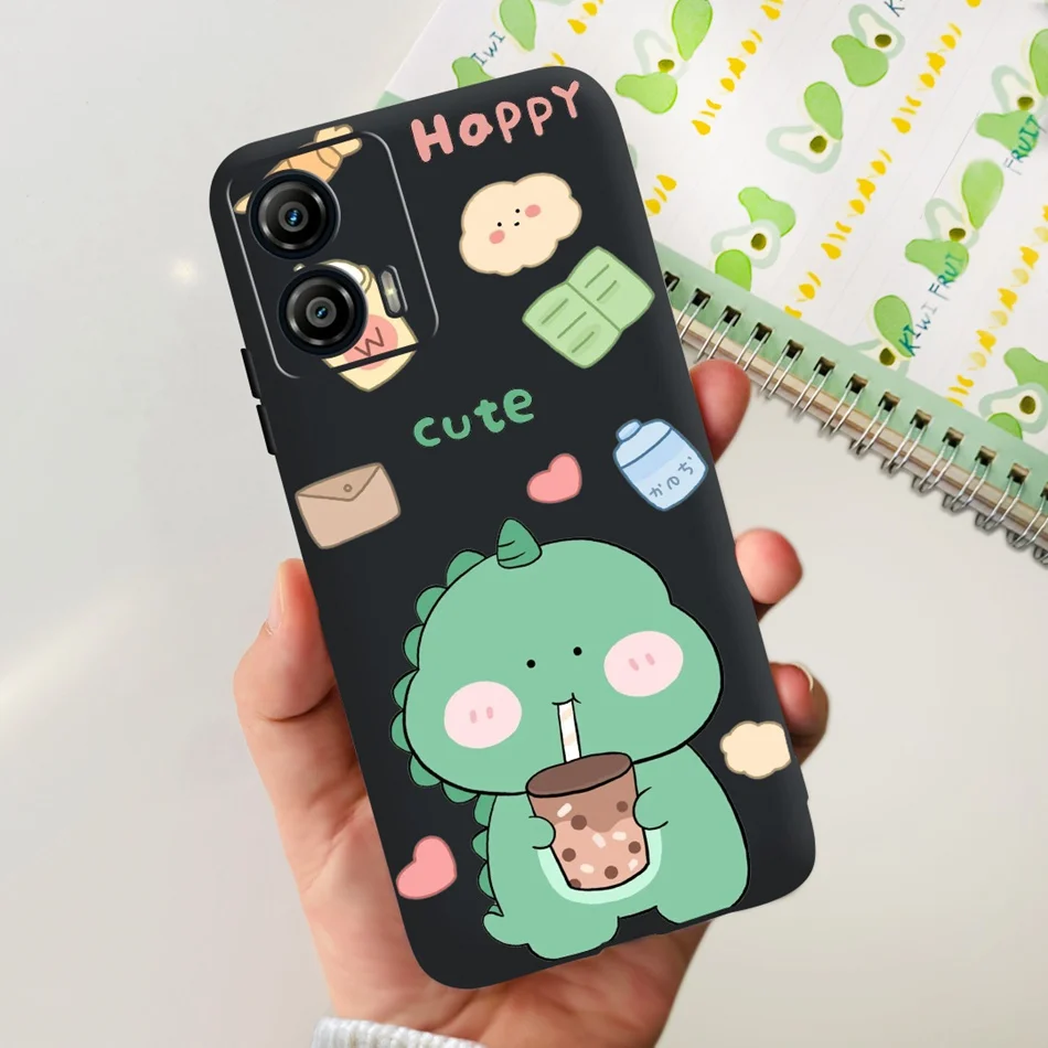 Stylish Pattern Soft TPU Shockproof Black Silicone Phone Case