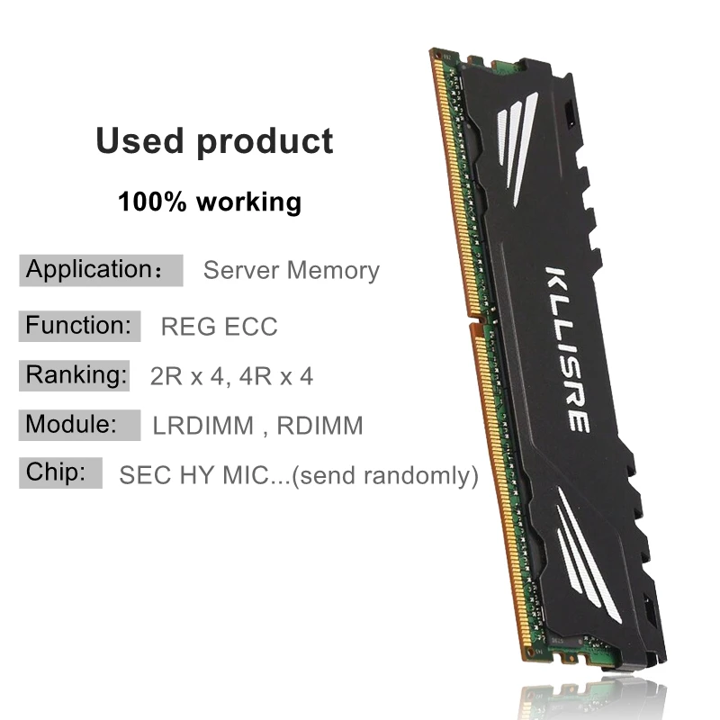 thumbnail image 5 of Memoria RAM DDR4 usada para servidor de 8 GB, 16 GB, 32 GB y 64 GB, 2400 2133 MHz, ECC, REG PC4-2133P, 2400 T, 5 of 5