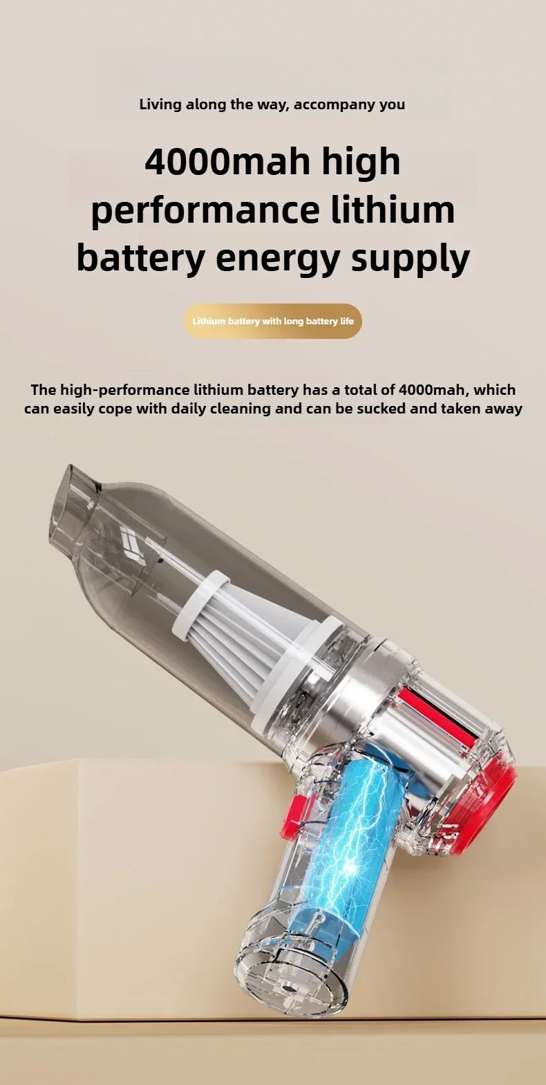 Kabelloser Hand-Reinigungsroboter-Staubsauger