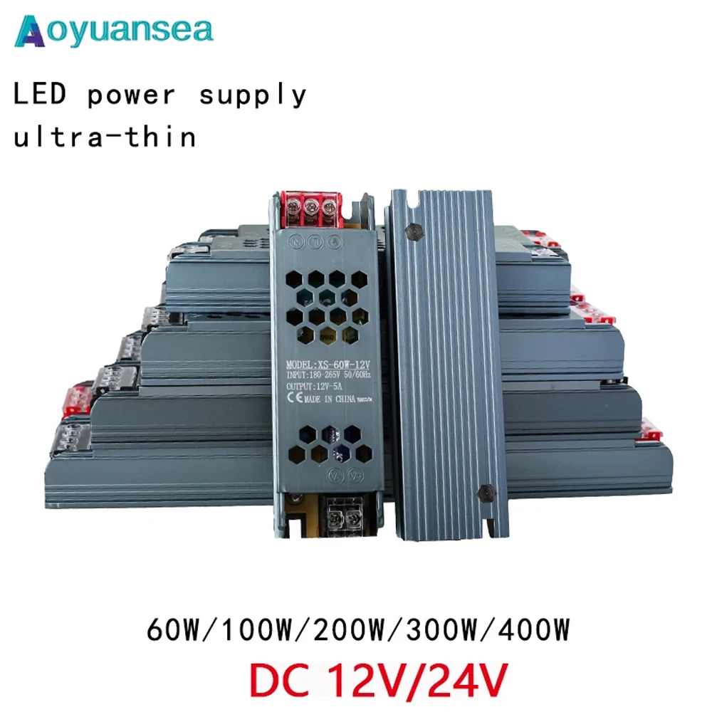 High Quality Mute LED Lighting Transformers 220 To 12V DC 24V 60W 100W 200W 300W 400W LED Strip Power Supply 24V 2A Power Supply карандаши ные 24 а двусторонние transformers