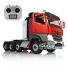 1/14 8*8 LESU RC Tractor Truck Metal Chassis 3Speed Transmission Rack Painting Cabin Servo Motor Light Sound Radio ESC for Toy 3