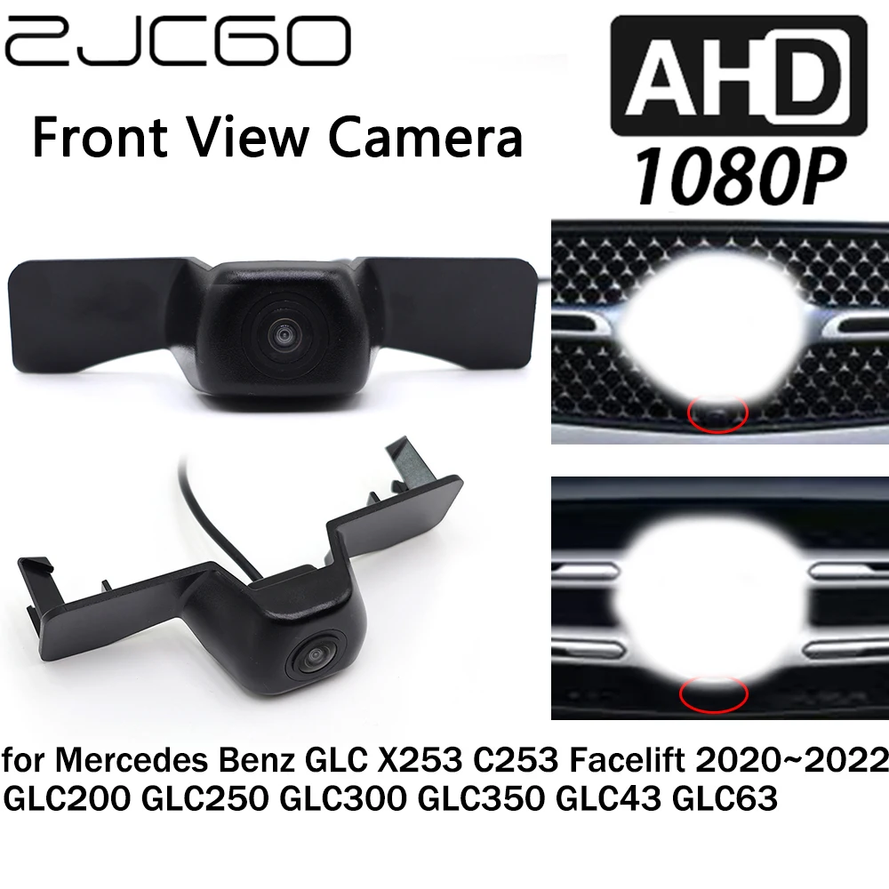 

ZJCGO Car Front View LOGO Parking Camera AHD 1080P Night Vision for Mercedes Benz GLC X253 C253 Facelift GLC200 GLC250 2020~2022