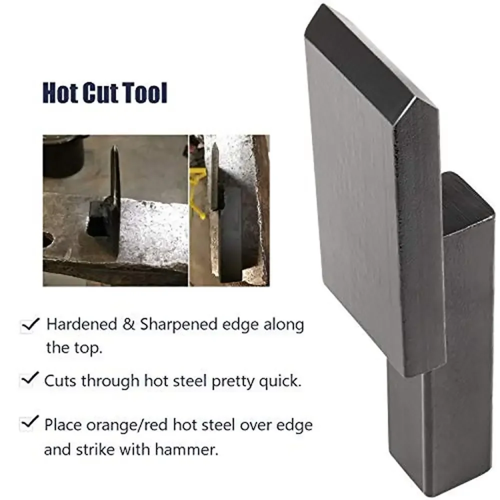 Anvil Hardy Tool Set Creasing Hot Cut Stake Bottom Fuller High Strength Steel 4 Pieces