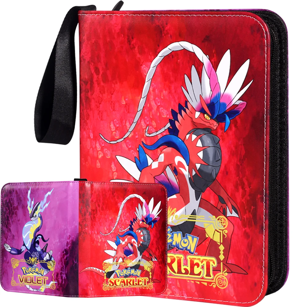 

Pokemon Cards PU Album Waterproof zippered high-end gift Toys Anime Game Card GX V VMAX EX Tag Team Children's Christmas Toys