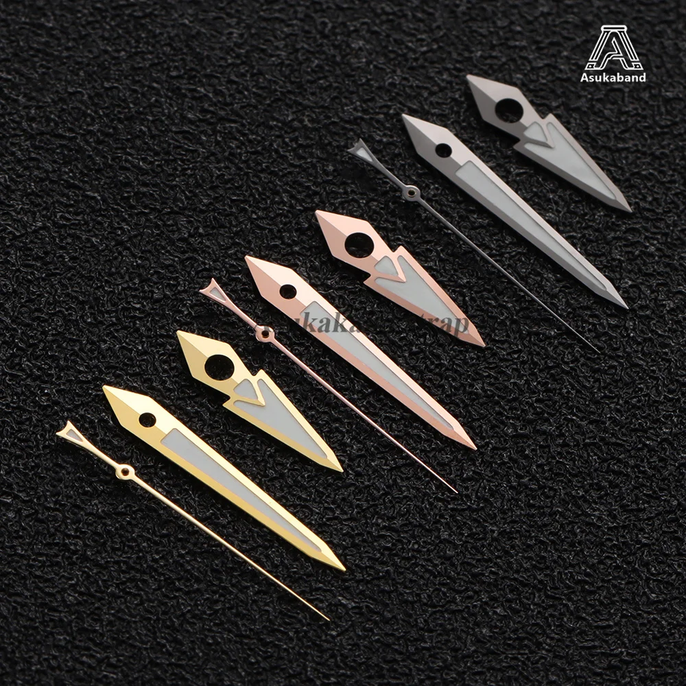 Silver/Gray/Gold/Rosegold C3 Green Luminous Watch Hands for Movement Replacement Accessories
