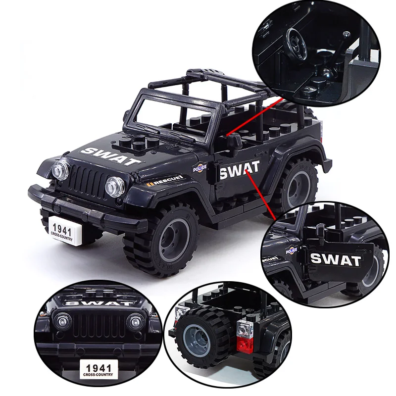 Military Armored Vehicle and Special Forces Building Block Toy Set