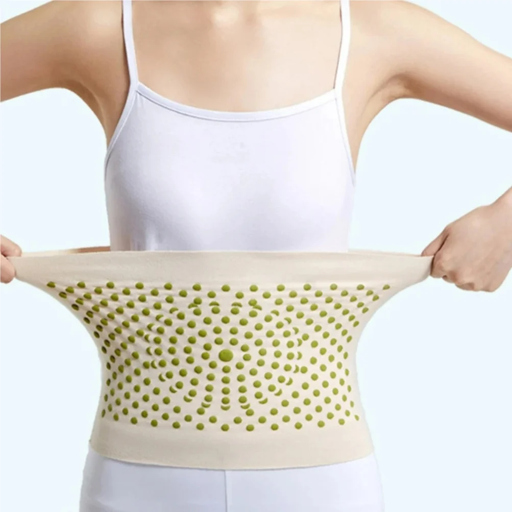 따뜻한 허리띠 자가발열 쑥 허리 벨트 허리 워머 탄력성 열 벨트 신장 벨트 온열 허리 지지대