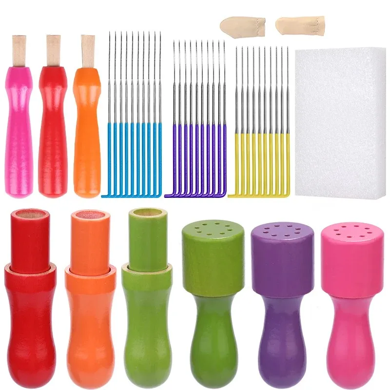 Wool Felt Kit For Felting Wool Fibre Roving Felt Mould DIY Handmade Craft Felting Needles For Craftwork MIUSIE