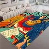 Creative Abstract Living Room Carpet Foldable Machine Washable Coffee Tables Bedroom Plush Mat Art Graffiti Rug Ковер Tapis 러그 1