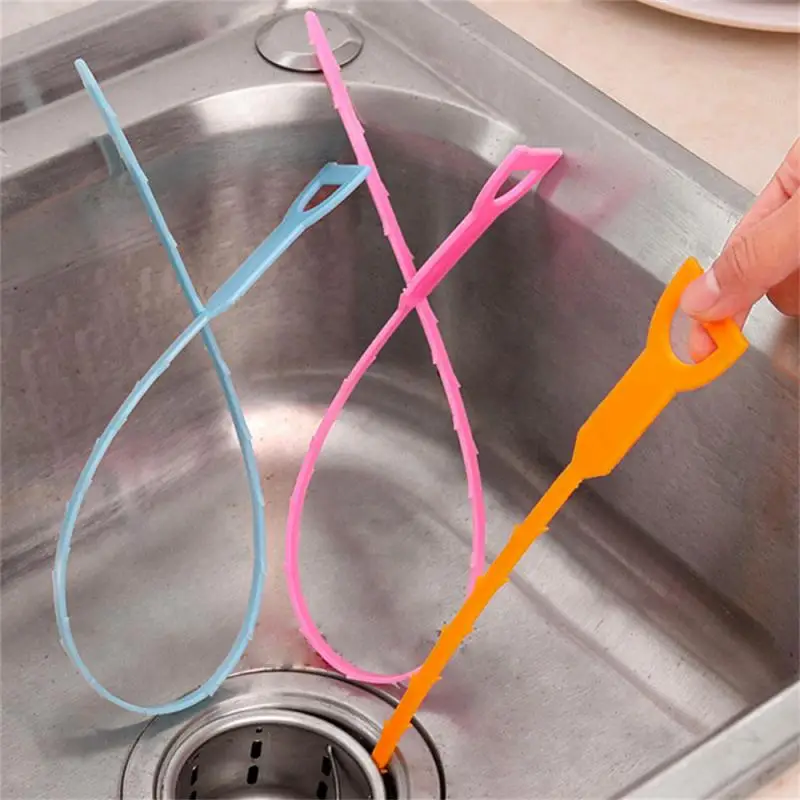 4 Spazzole Per Pulizia Tubi E Scarichi - 45 Cm, Rimozione Peli E Sporco - Per Bagno E Cucina (Bianco) - 2
