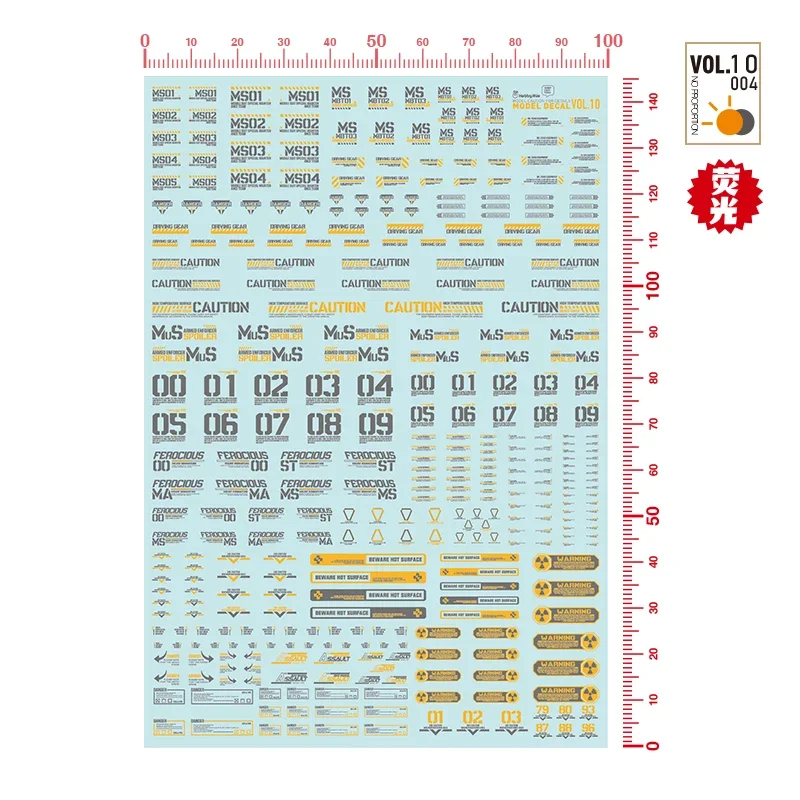 Model Tools Model Building Parts HOBBY MIO VOL10-001~005 Model Decals Universal Water Stickers Assembly Model Building DIY Accessories
