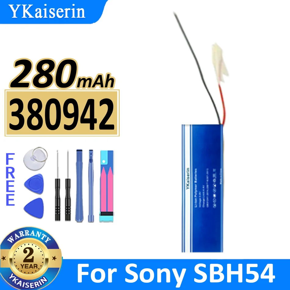 

280mAh YKaiserin Battery 380942 (2 line) For Sony SBH54 Digital Bateria