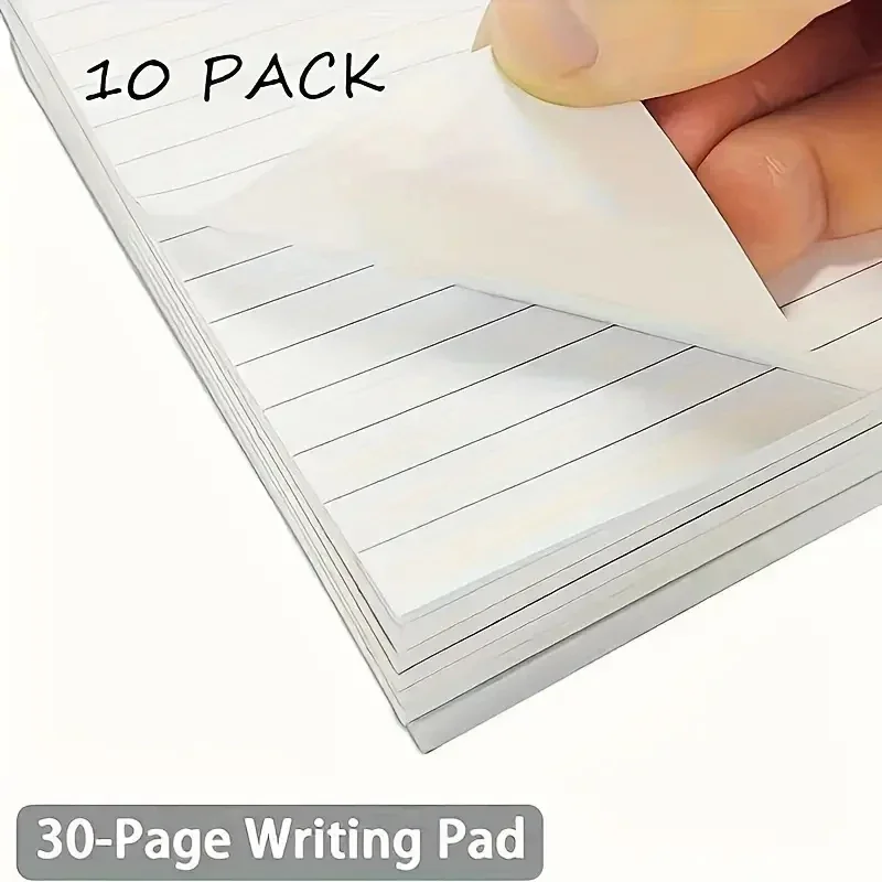 Pocket-Sized Lined Notepads Notebooks 10-Pack Notebook 30 Sheets Each Memo Pad Agenda Notepad Diary Sketch Book Writing Pads - 5