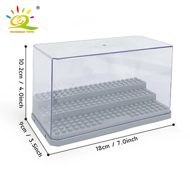 HUIQIBAO Dustproof Figures Display Case Box Show Case For Model Collection Building Blocks Display Box Bricks Toy Children Adult 6