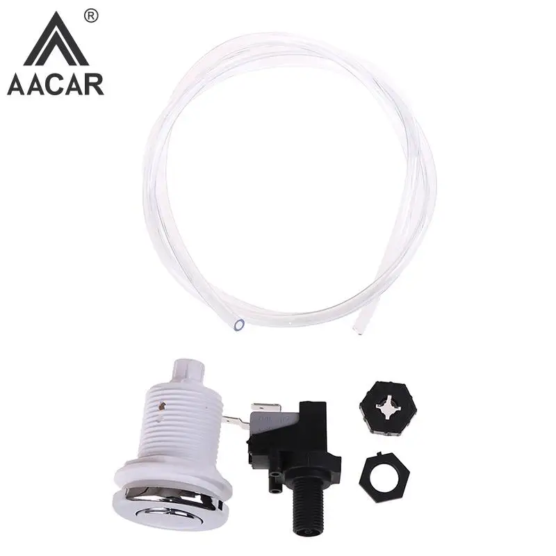 16A 250V On Off Push Air Button Switch Jet Tool Set Pneumatic Air Pressure Switch Knob Bath Spa Tubing Kits For Home Tools capricorn bowden ptfe tubing kit xs series pneumatic fitting push to connect 1 75mm filament for ender creality 3d printers