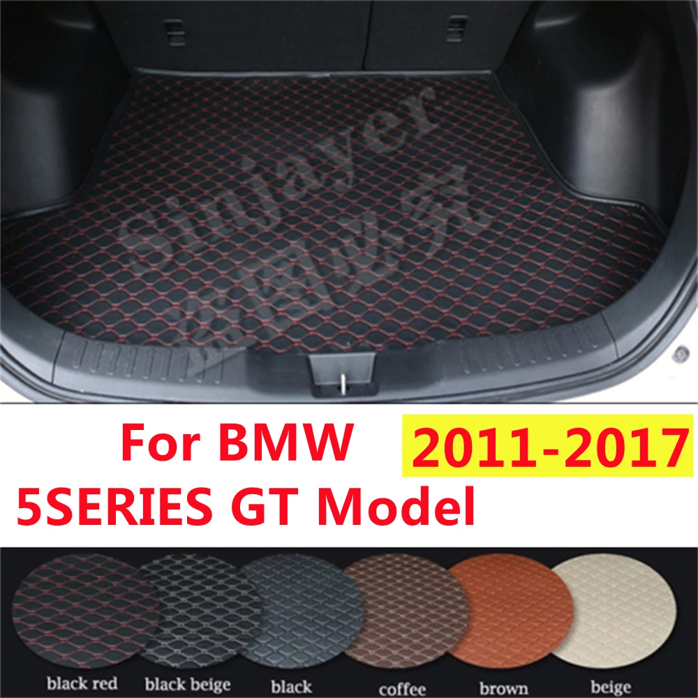 

SJ автомобильный коврик для багажника на заказ подходит для BMW 5 серии GT 2011 2012 2013 2014-17 авто задний поднос для сапог грузовой ковёр коврик протектор Аксессуары