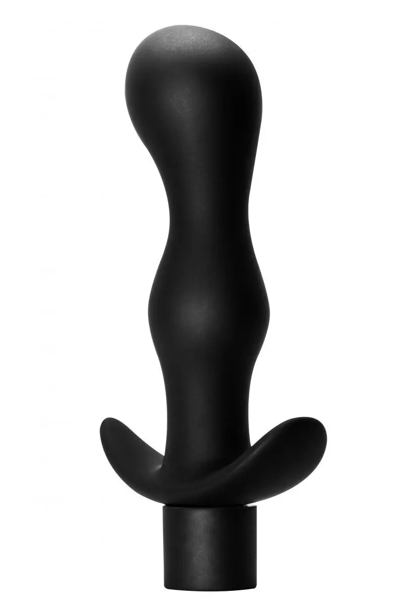 Black figure butt plug with vibration passion-14 cm. | Красота и здоровье