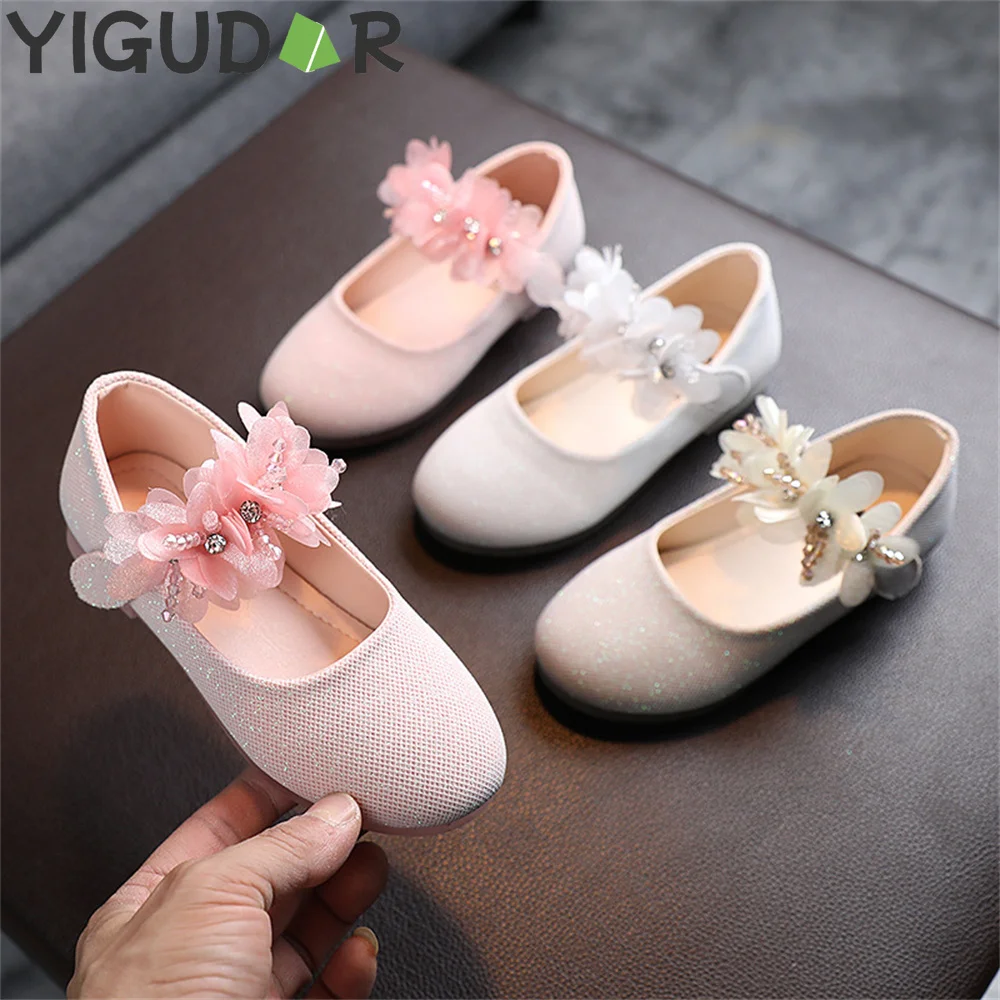 

New Solid Color Girl's Leather Shoes Children's Soft Sole Comfortable Shoes Fashion Cute Girls Princess Shoes girls shoes